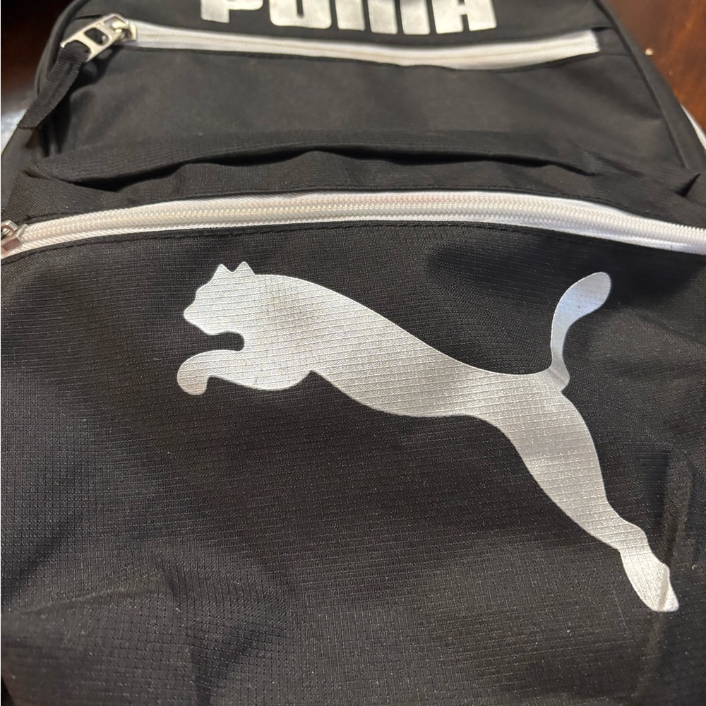 PUMA Black and Silver Backpack